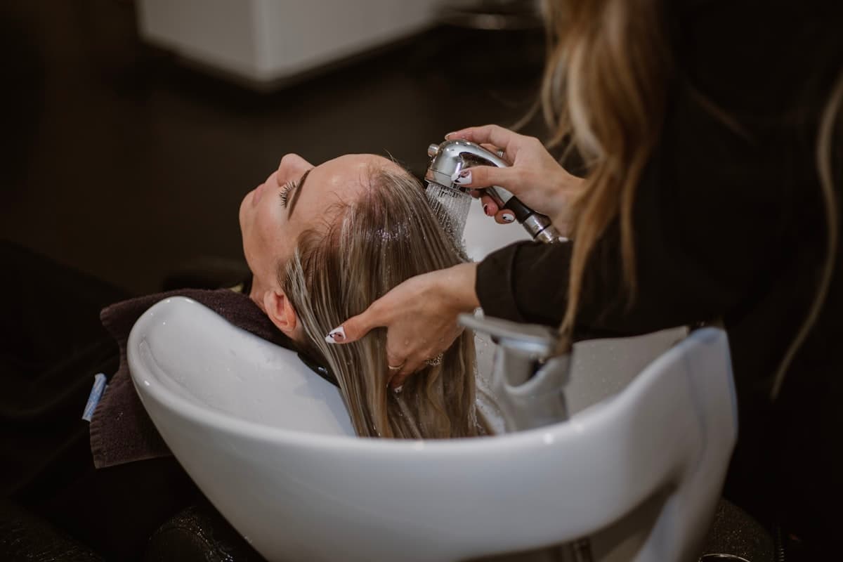 Spa hair wash and wellness treatment — Blissful Spa & Wellness website project